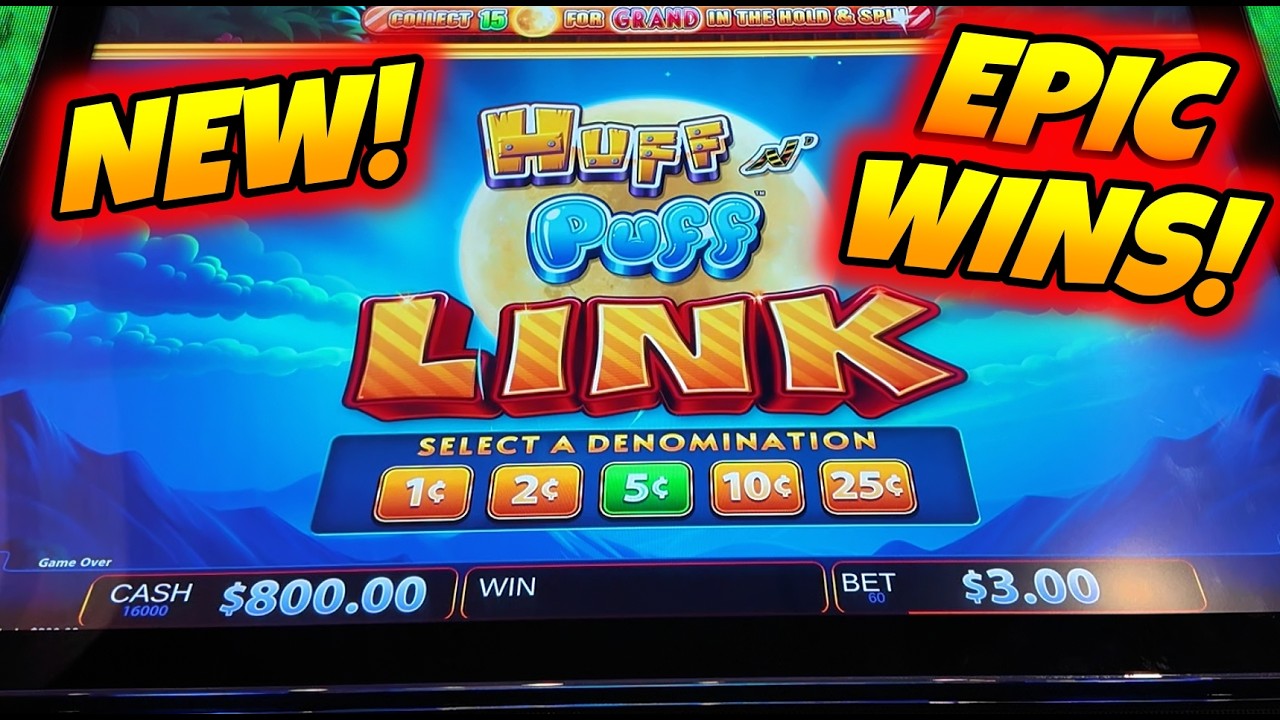 🚨🚨 MUSICIE TO ZOBACZYĆ!! SZALENIE WIELKIE WYGRANE W HUFF n PUFF LINK!! @DelawareParkCasino