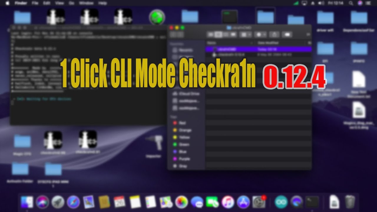 1 Click CLI Mode Checkra1n 0.12.4 Jailbreak iPhone 8/8+/x iOS 14.x.x