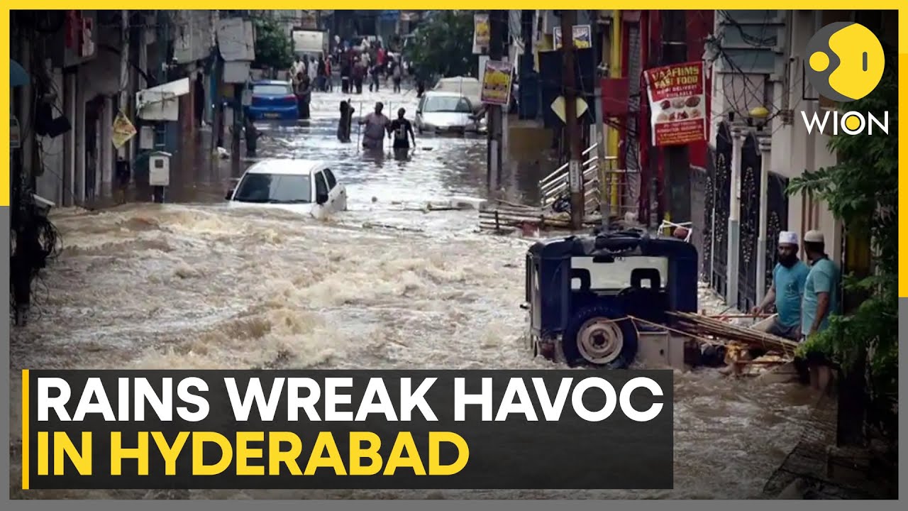 India: Overnight Rains Pound Hyderabad,  Over 1,000 Relocated as Musi River Overflows Into City