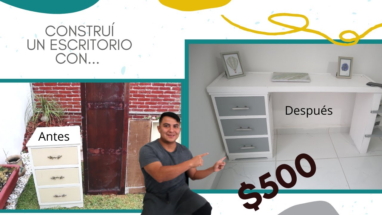 Como constru&iacute;r un escritorio con madera reciclada (paso a paso)