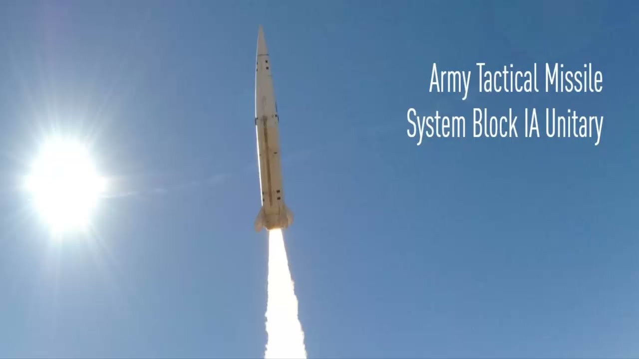 The ATACMS Block-1A Tactical Missile System of United States.