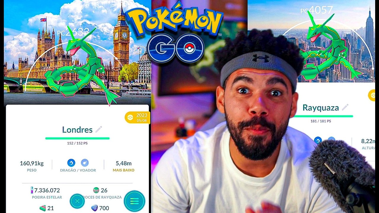 ENCONTREI O *RAYQUAZA* QUE JÁ NÃO EXISTE MAIS... NEW YORK E INGLATERRA 😨