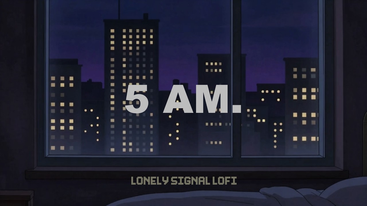 5AM Empty Morning 🌅 Lofi Beats to Wake Up Calm & Clear