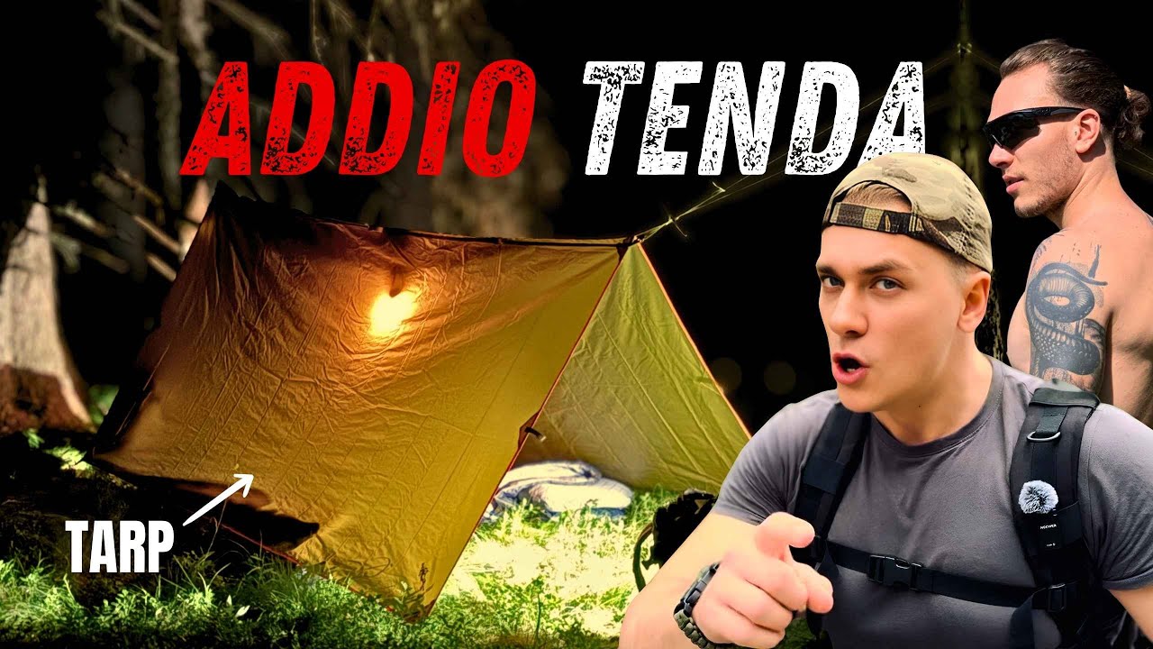 Notte Senza Tenda: set up del Tarp, Equipaggiamento e Illuminazione che devi conoscere