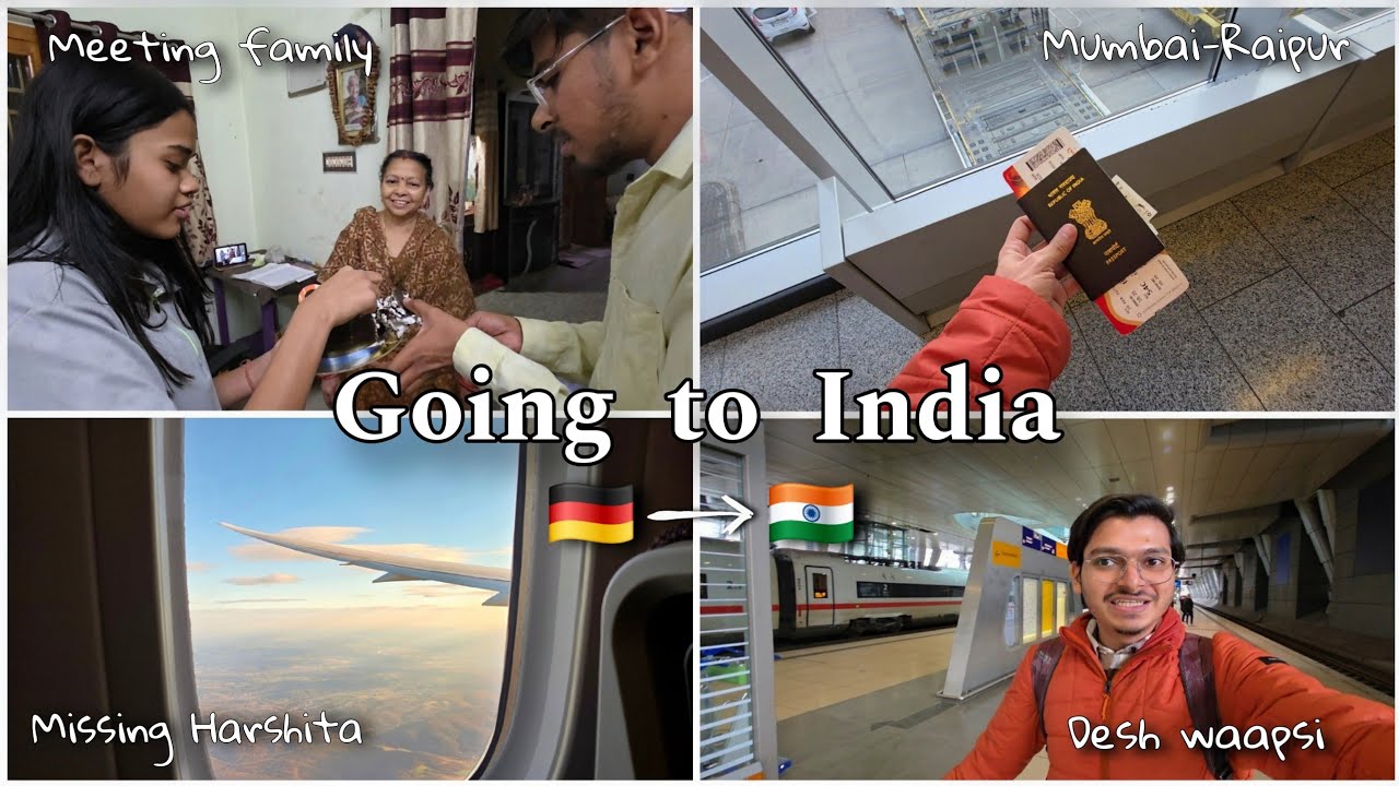 Germany to India| 🥹Meeting family after 1 year  🇩🇪🇮🇳