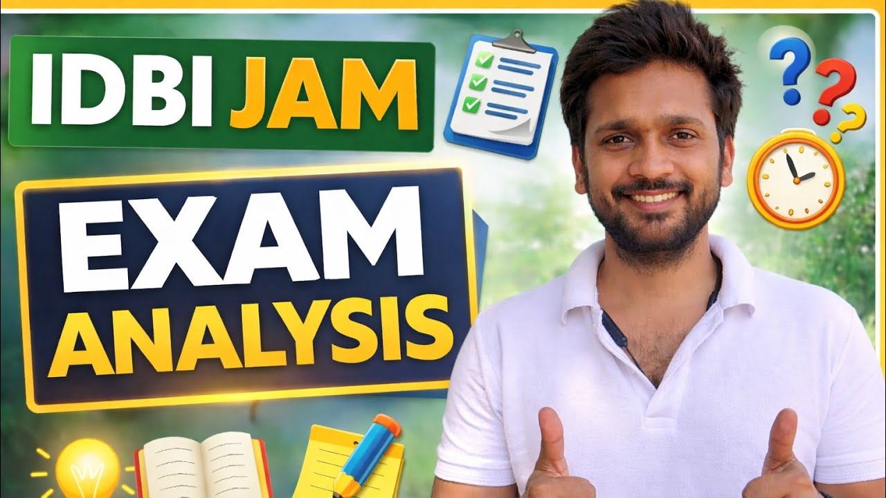 Idbi Jam 2026 Self Given Analysis!! #idbi #idbijam