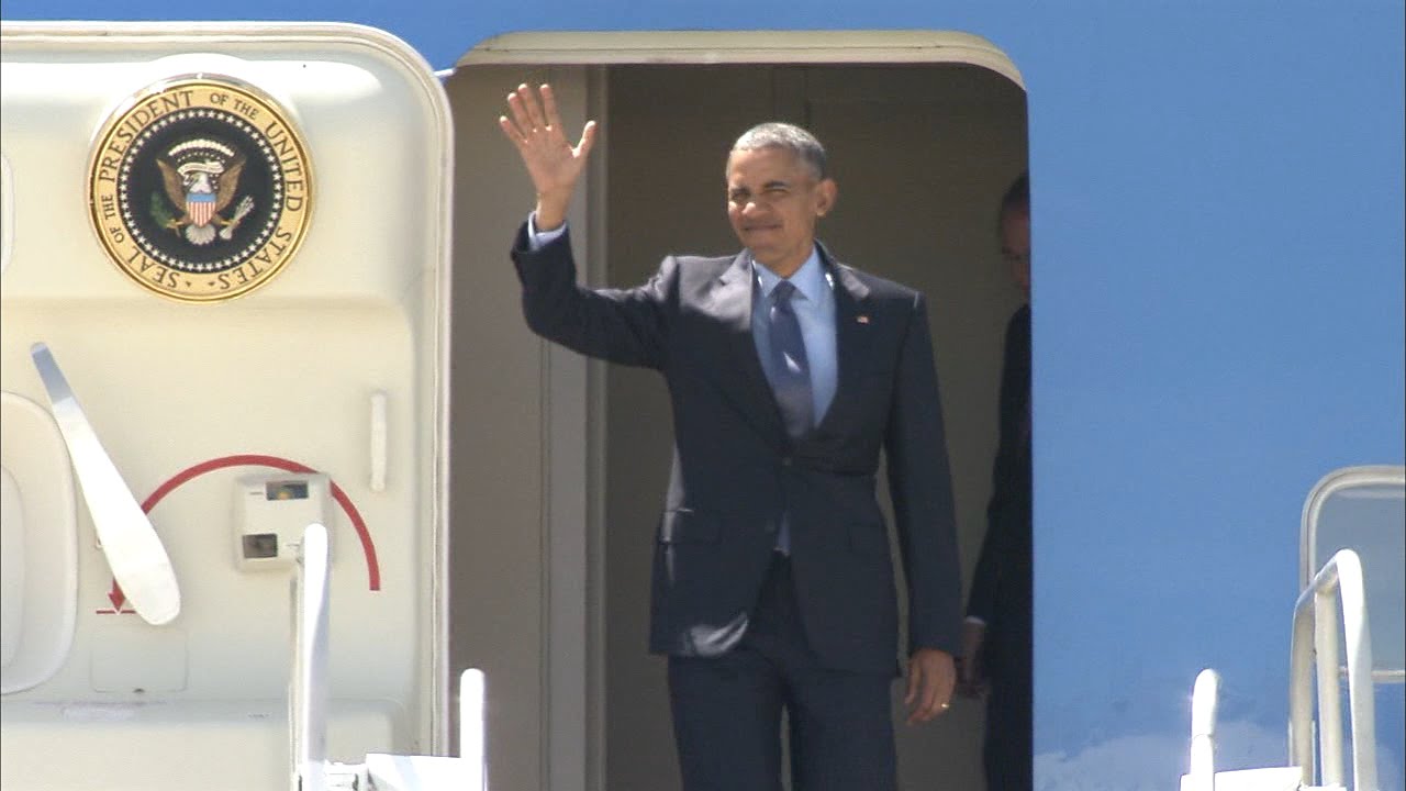 President Obama arrives in Atlanta