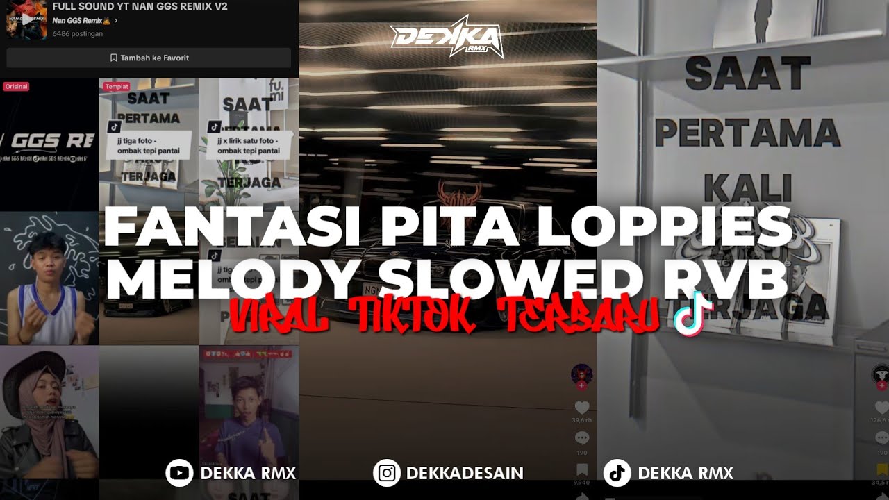 DJ FANTASI PITA LOPPIES MELODY MENGGEOAL LANE SLOWED RVB | VIRAL TIKTOK TERBARU 2025