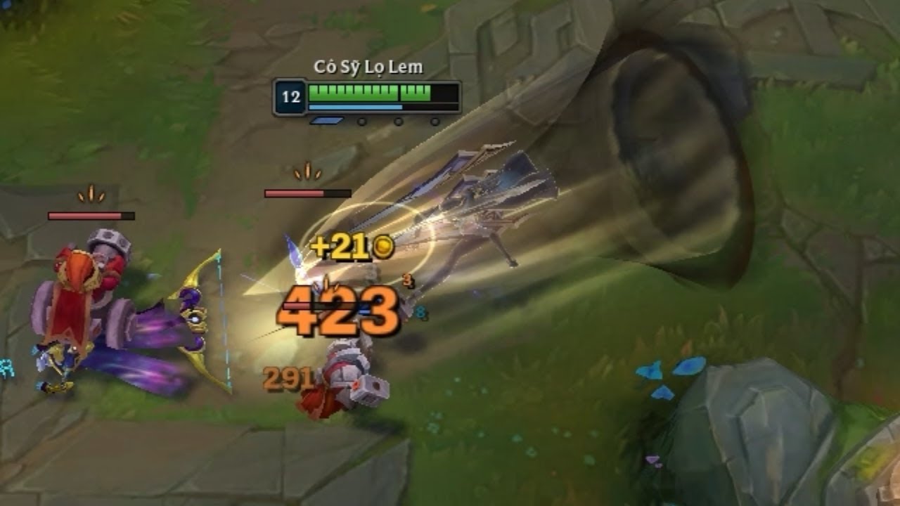 1/4 Irelia + Blade of the Ruined King.