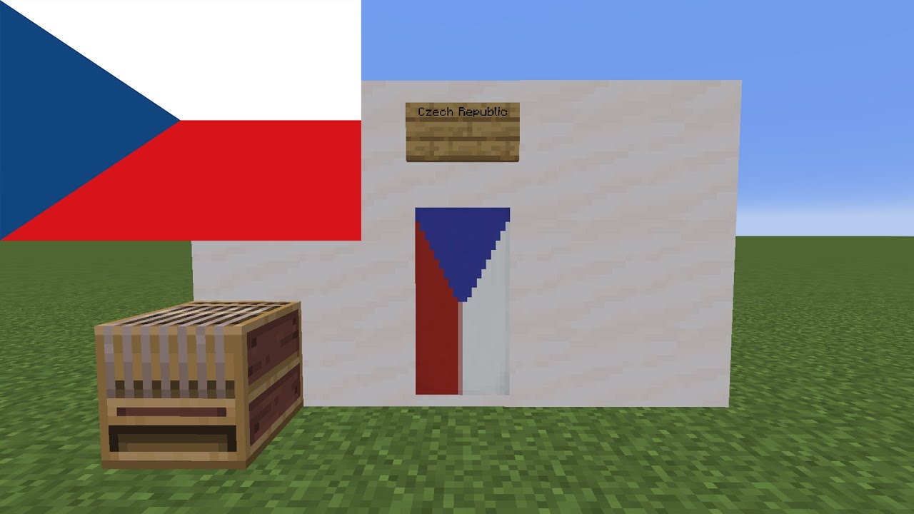 How to Make Czech Republic's Flag in Minecraft