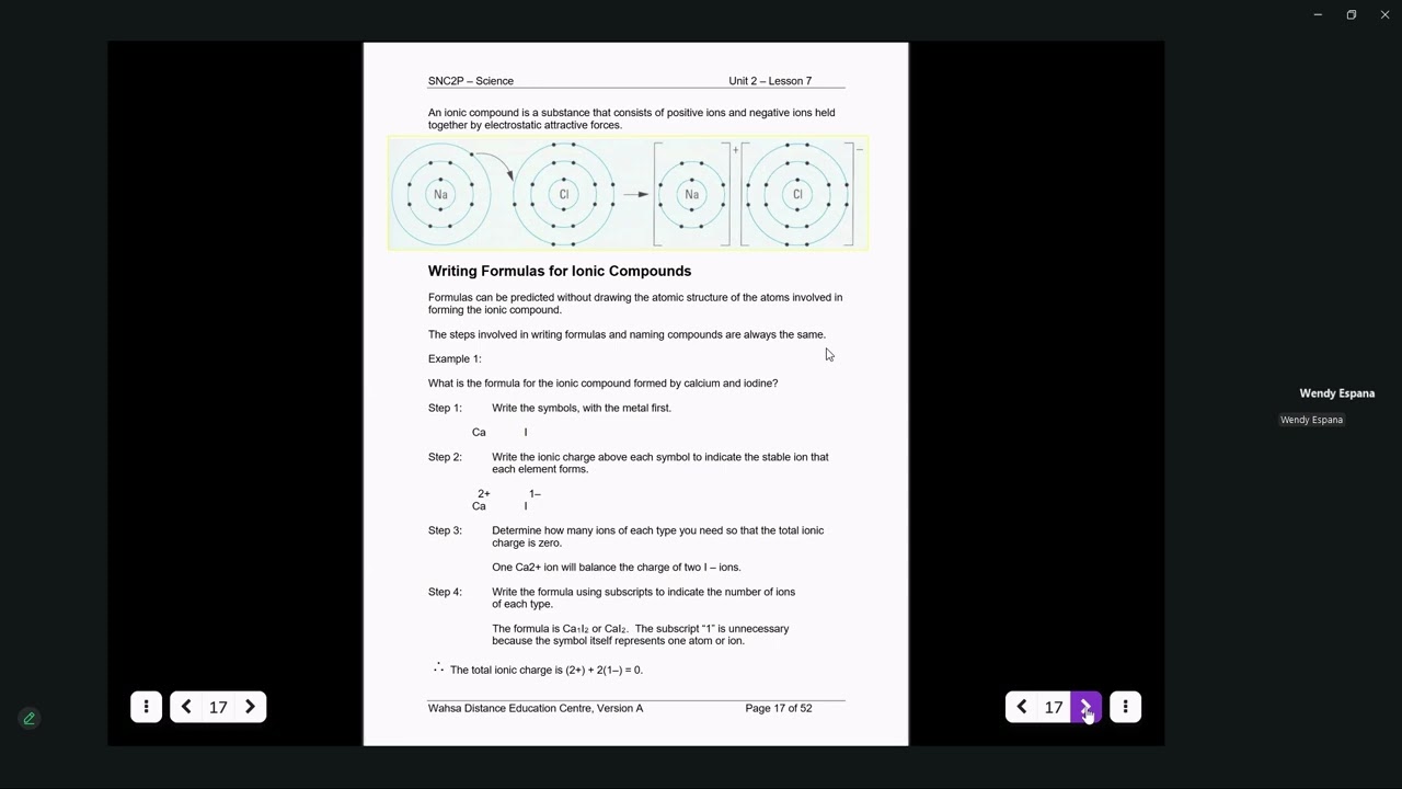 SNC2P Class 11: Lesson 7 Part 1
