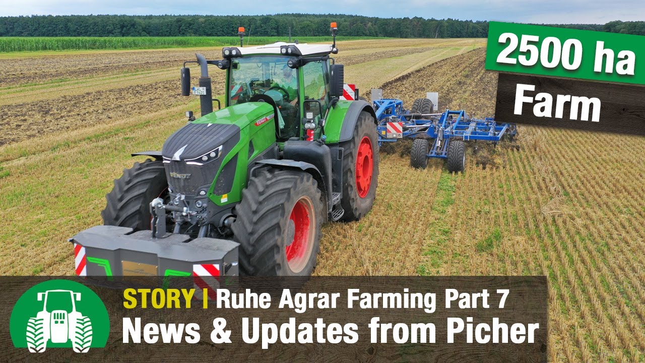 Ruhe Agrar Part 7: Picher Farm – Updates [Fendt Vario 942 & Claas Lexion 8700 | Biogas Farm]