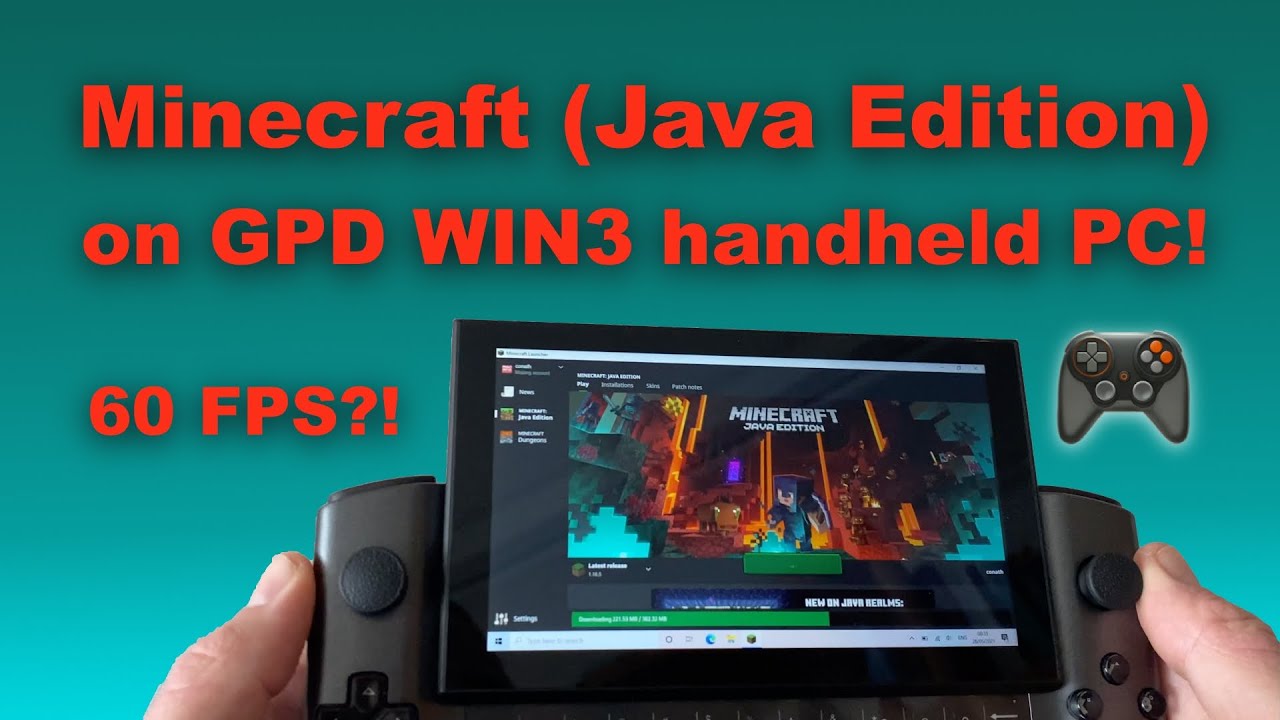 Playing Minecraft on the GPD WIN3 – Handheld Windows Games!