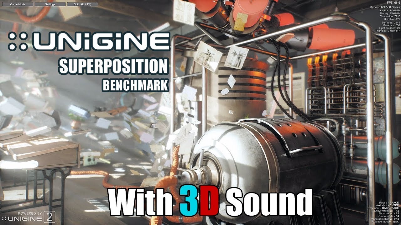Can YOUR rig handle this UNIGINE benchmark with an INTENSE audio mod? 🎧