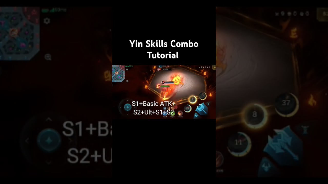 YIN SKILLS COMBO TUTORIAL | #shorts #mobilelegends