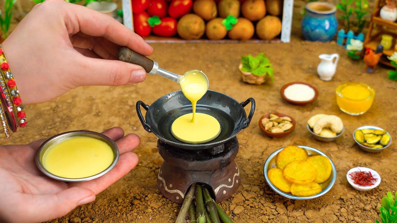 Miniature Mango Malpua Recipe | Malpua Sweet Recipe With No Oven | Tiny Foodkey | Easy Aam Malpua