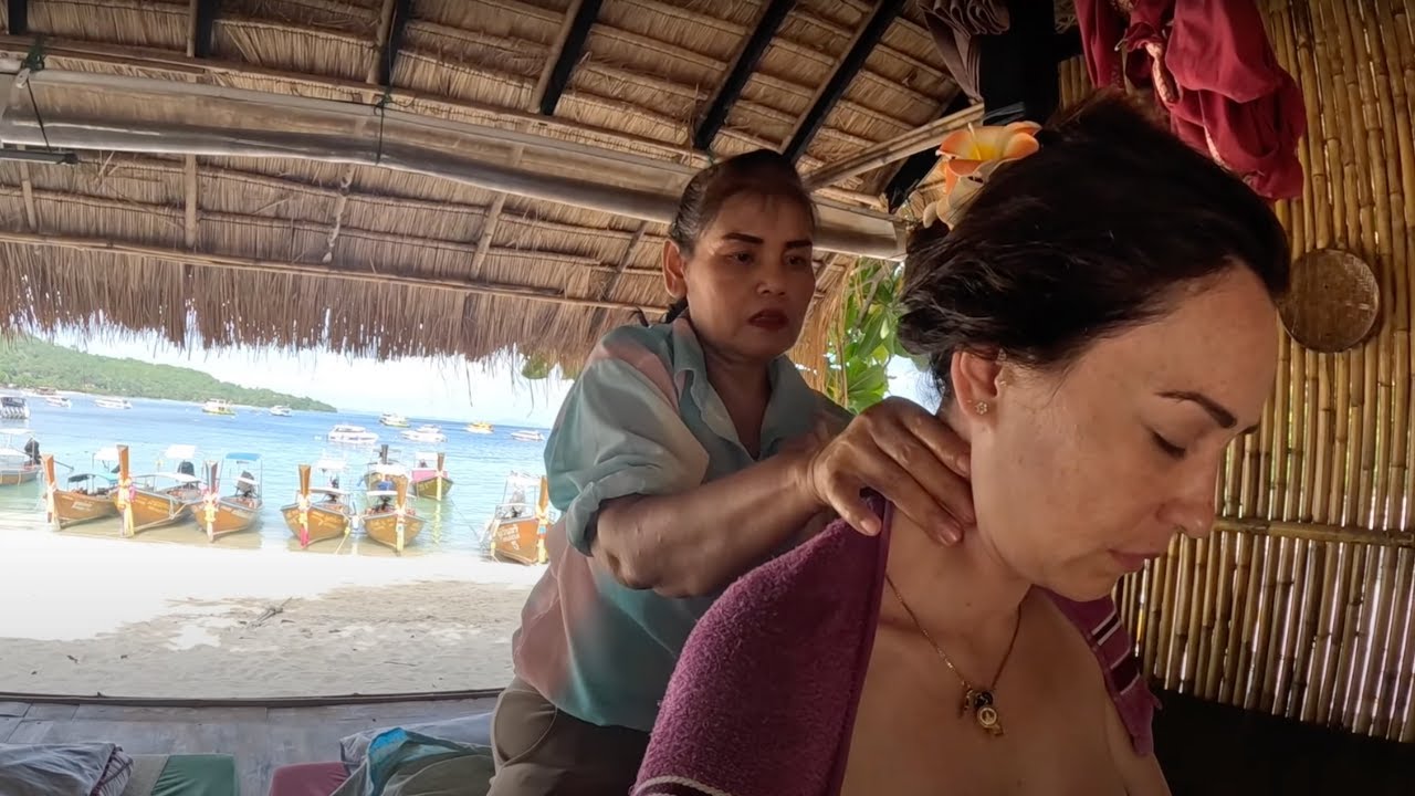 РАССЛАБЛЯЮЩИЙ МАССАЖ всего тела с КОКОСОВЫМ МАСЛОМ 🇹🇭 🥥
