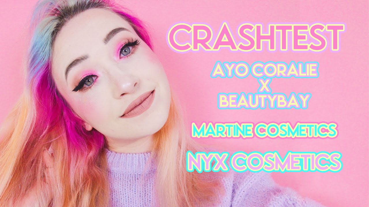 Je teste une des nouvelles palettes d'Ayo Coralie + Crashtest Martine Cosmetics et NYX Cosmetics ✨