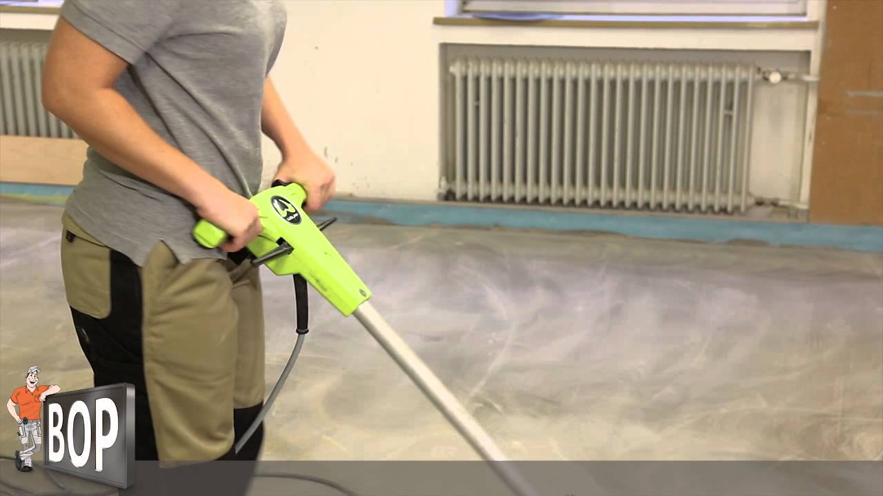 Boden abschleifen und absaugen - So geht´s!