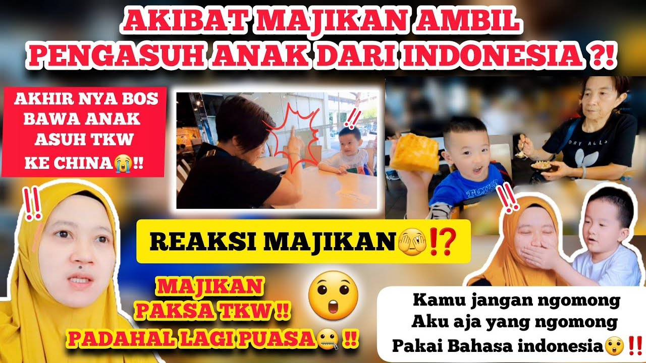 ANAK HONGKONG BISA NGOMONG BAHASA INDONESIA‼️SEDIH🥺ANAK MAJIKAN MAU DI BAWA BAPAK NYA KE CHINA