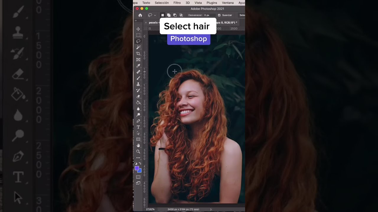 Easy Hair cut out selection in Photoshop Tutorial in Minuets | Cut Out Hair  Photoshop Shots