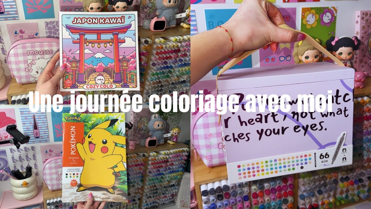 Une journée coloriage avec moi | Daily Vlog 1 spécial Coloriage | Arrtx Oros 66 🌈🎨✨🌸