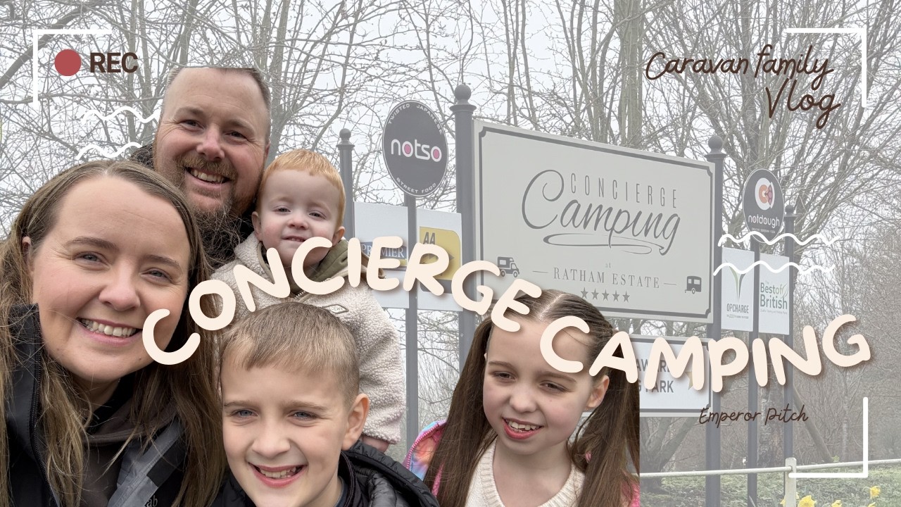 The UK's most luxury caravan pitch?! | Concierge Camping Family Vlog | Emperor Pitch!!