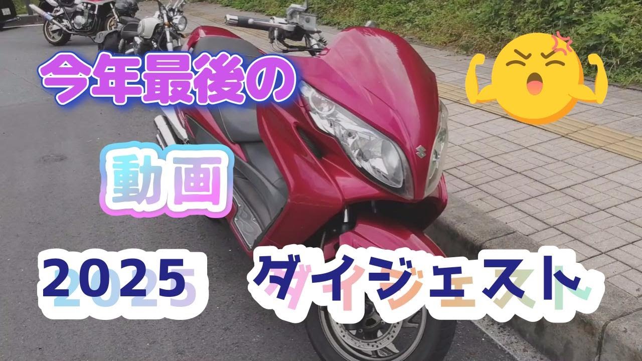 【スカイウェイブ250】2025　今年最後の動画になります。ダイジェスト版