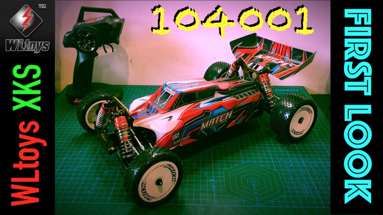 WLtoys 104001 Unboxing Overview 1/10th scale 4WD buggy