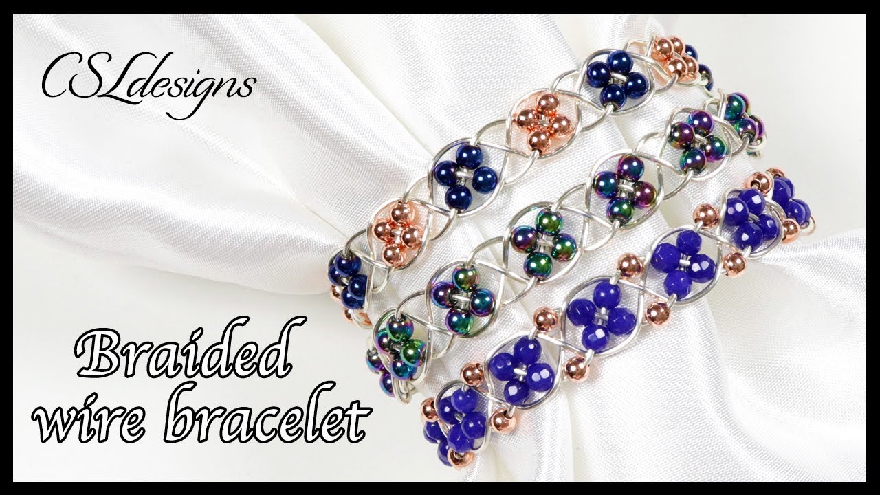Fancy braided wirework bracelet