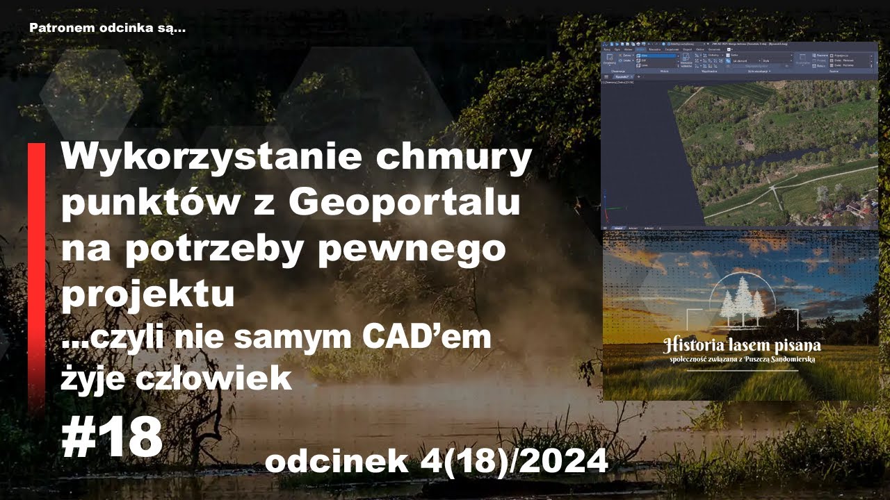 #ZWCAD2025, #Geoportal i chmura punkt&oacute;w w formacie #LAZ. Trochę zabawy z GIS, czyli nie samym... ;)
