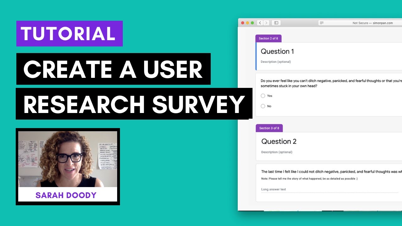 Step-by-step guide to create an effective user research survey | Sarah Doody, UX Designer