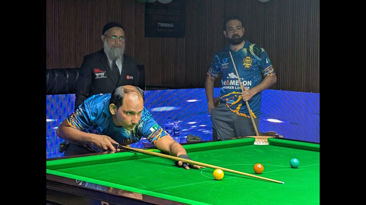 M. Sajjad Vs Ali Kali with #shoaibarif  Live from FRAME ON Snooker Bahria Town, Rawalpindi