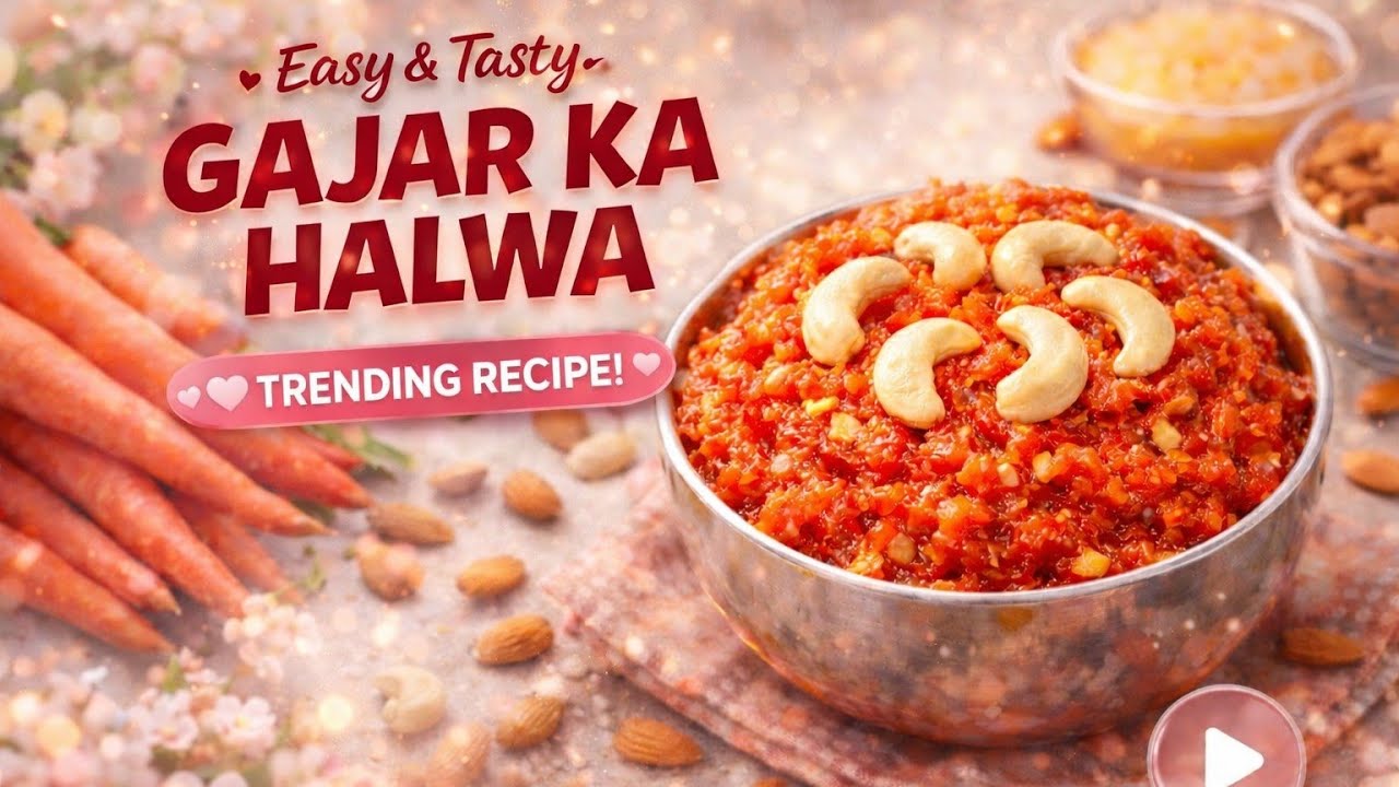 Gajar Ka Halwa Recipe | Easy And Quick Gajar Ka Halwa  #viral #gajarkahalwa #trending #gujju 
