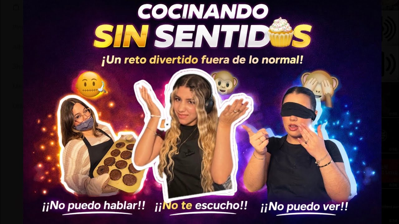Cocina sin sentidos: ¿sobrevivimos al intento? | Entre Nosotras 3 💞