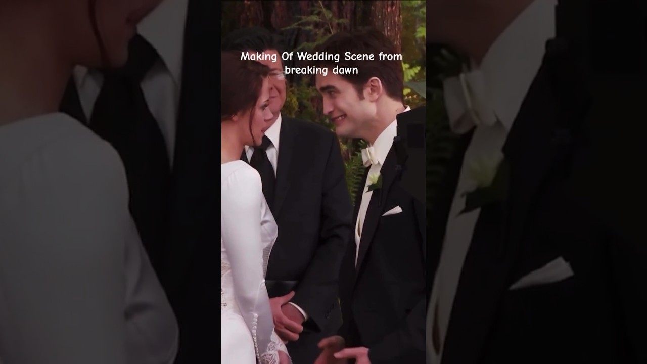 Behind The Wedding Scene #twilight #robertpattinson #kristenstewart #twilightsaga #shorts