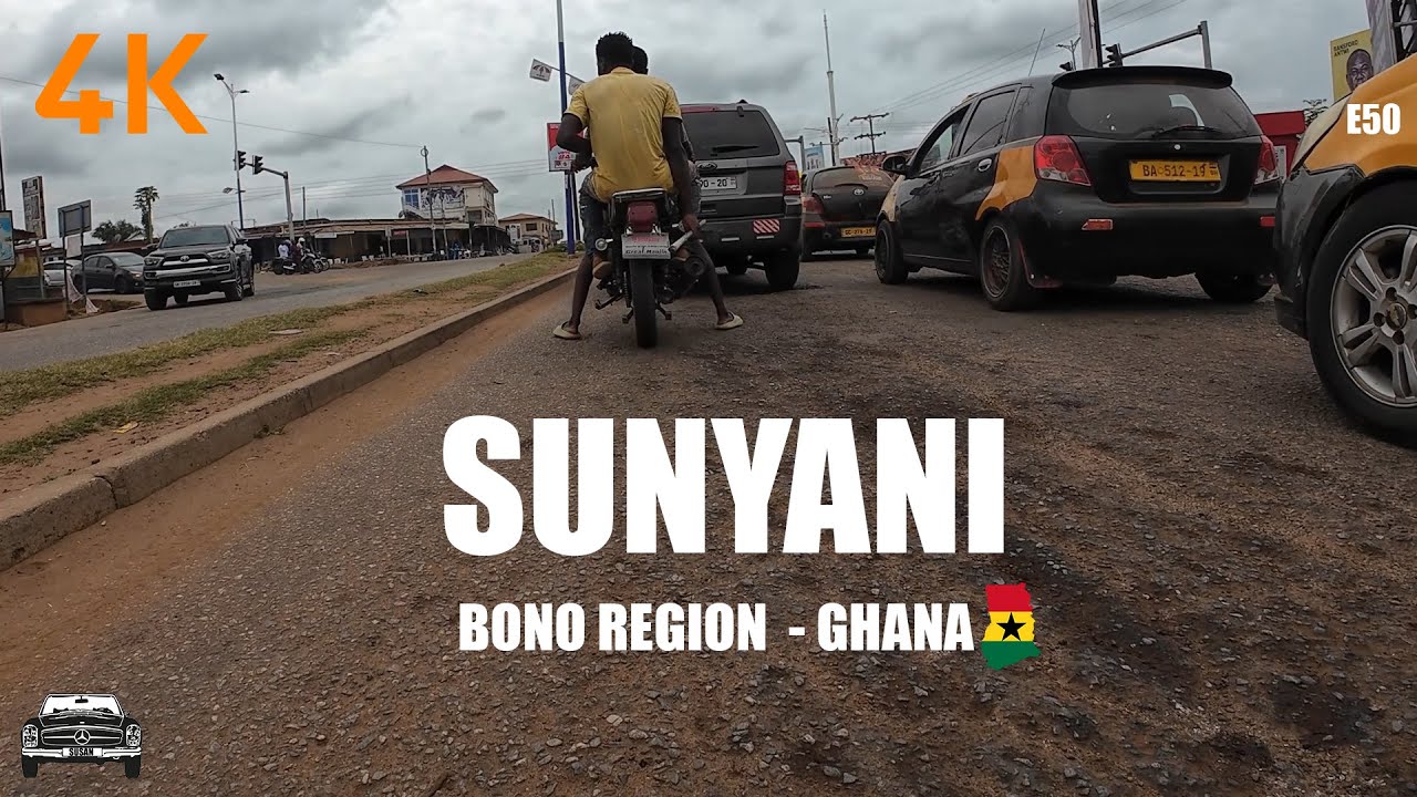 Sunyani Day Drive E50 in the Bono Region of Ghana 4K