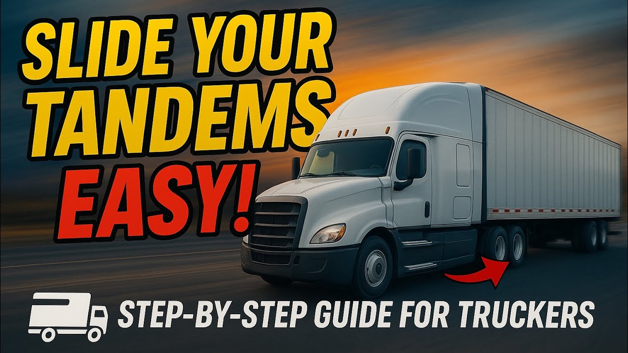 “How to Slide Your Trailer Tandems Step by Step | Trucking Tips”