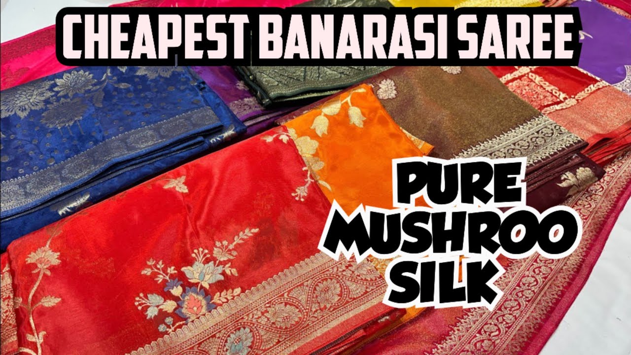 40-70% OFF 😱😱 Pure Mushroo Silk Sarees at Unbelievable Price | Direct from Factory