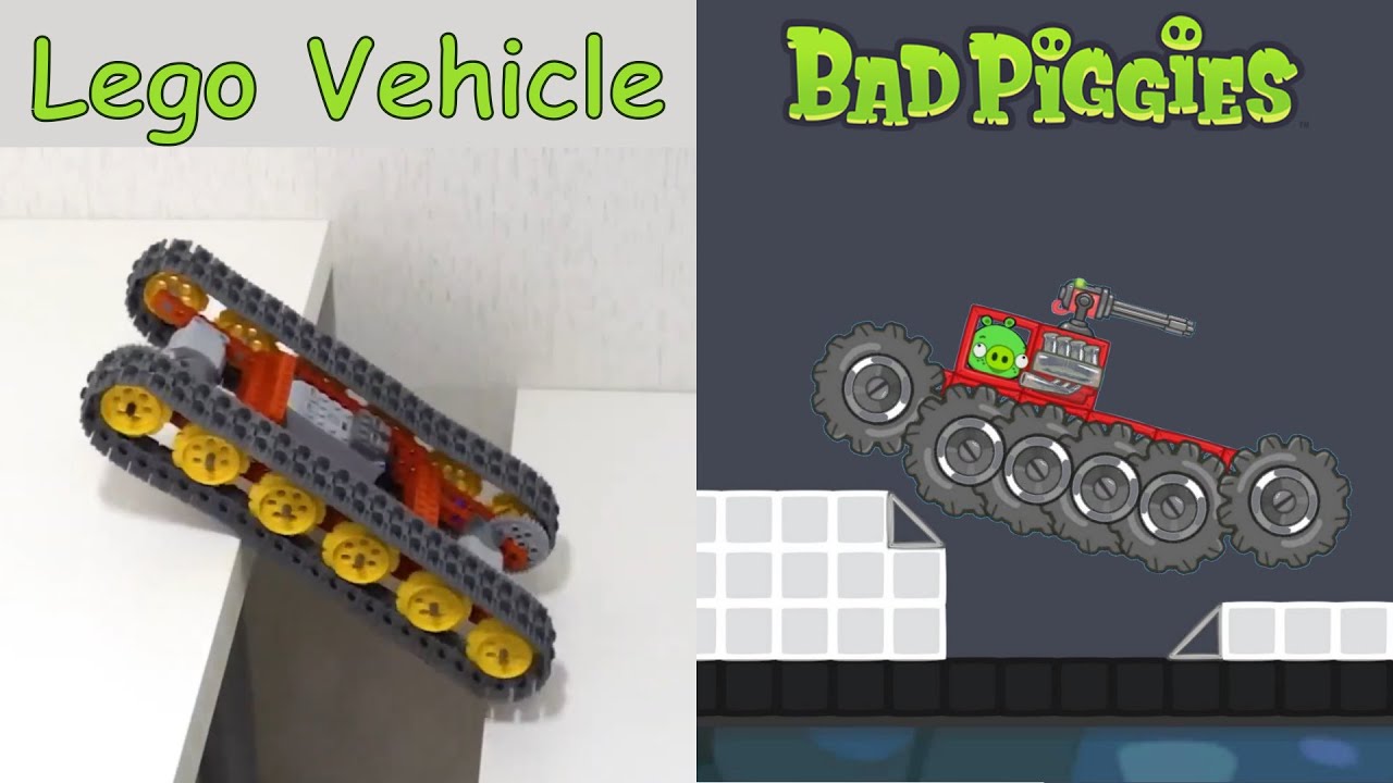 Bad Piggies vs Lego Vehicle Part 1