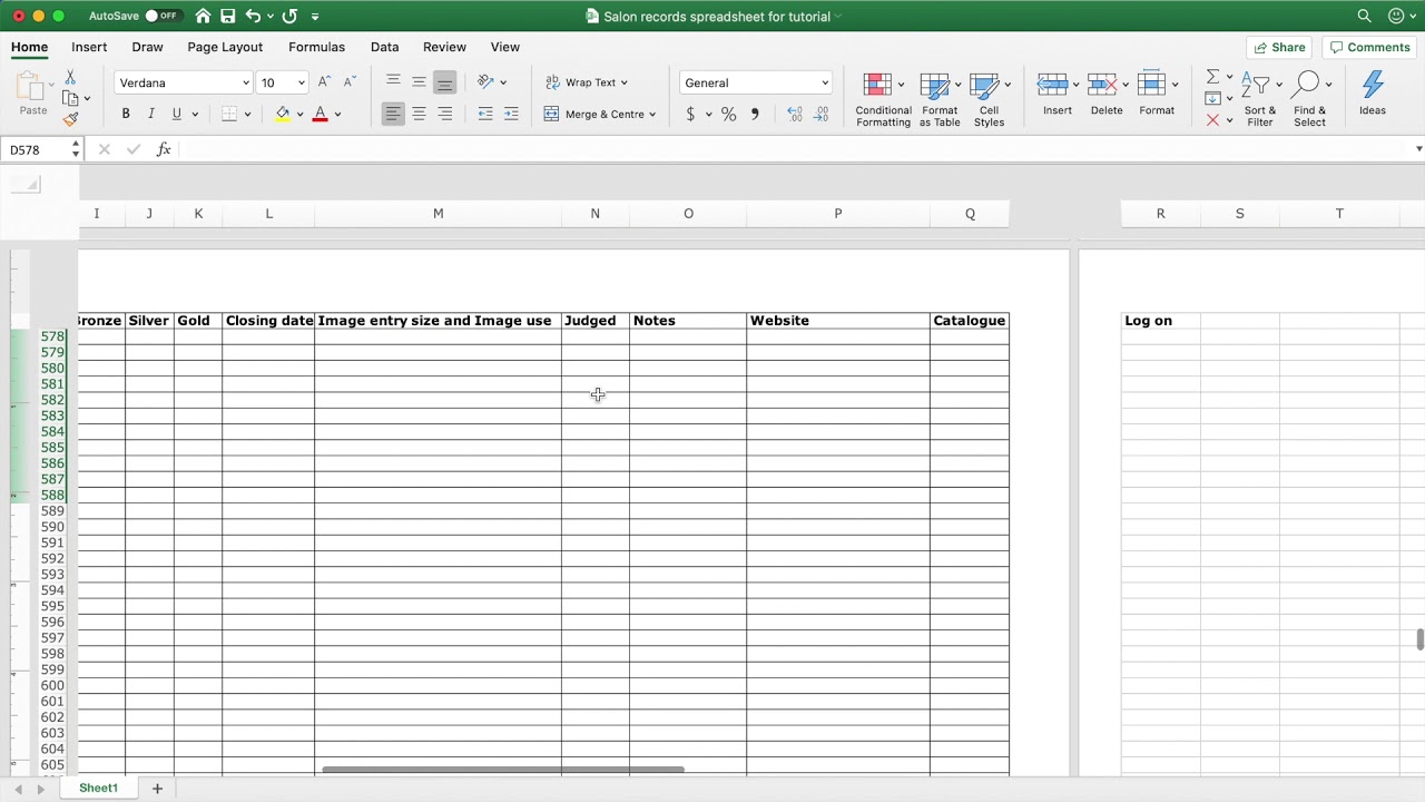 Salon Acceptances and Record Keeping