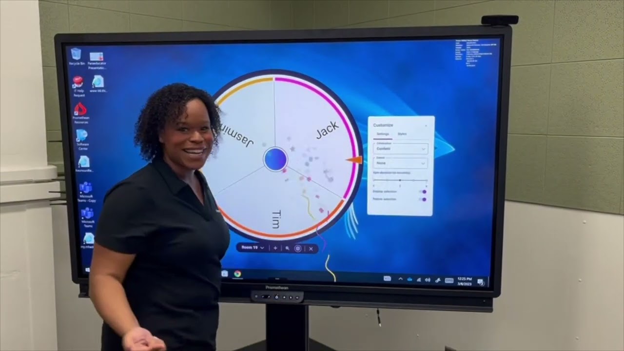 Promethean ActivPanel - New Spinner App