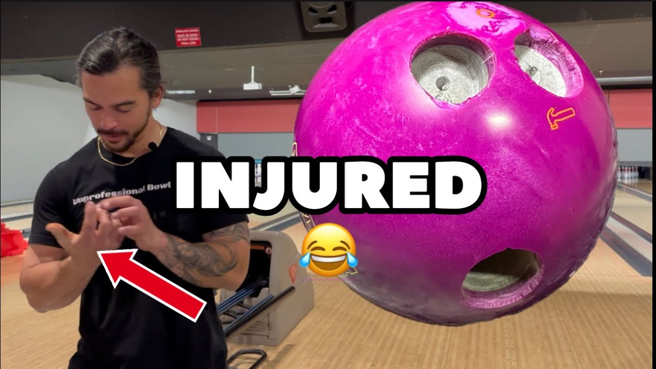 Bowling with the WORLDS LARGEST FINGER HOLES (dumb)