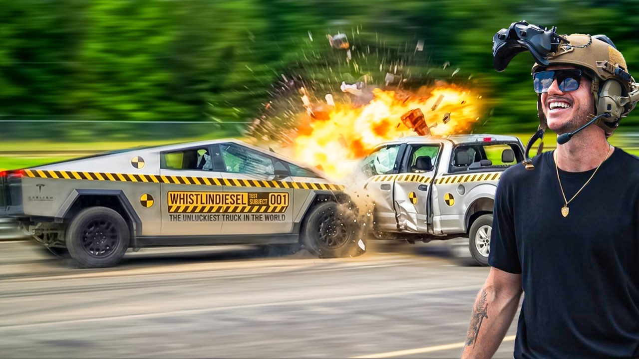 WhistlinDiesel: Краш-тест Cybertruck №3