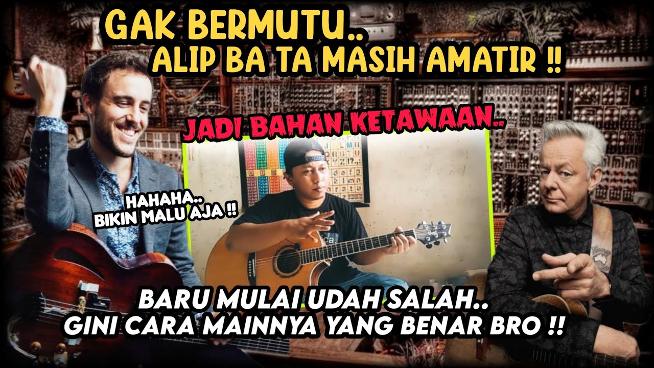 DIKIRA AMATIR ‼️ SENIOR GITAR LISTRIK KENA BATUNYA KETAWAIN ALIP BA TA ‼️