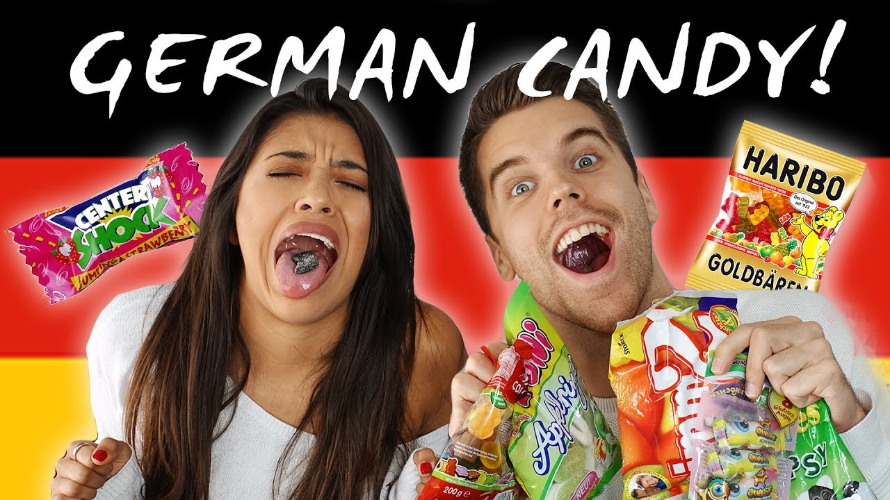 MEXICAN GIRLFRIEND TRIES GERMAN CANDY!!