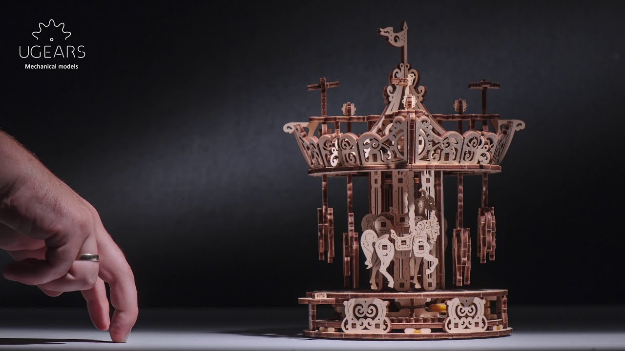 Ugears Carousel: Assemble Me. Behold the Magic of the Fair
