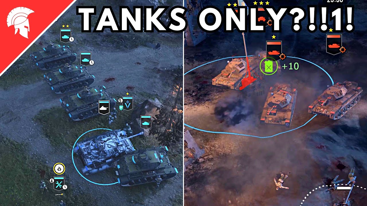 Company of Heroes 3 - TANKS ONLY?!!1! - Wehrmacht Gameplay - 4vs4 Multiplayer - No Commentary