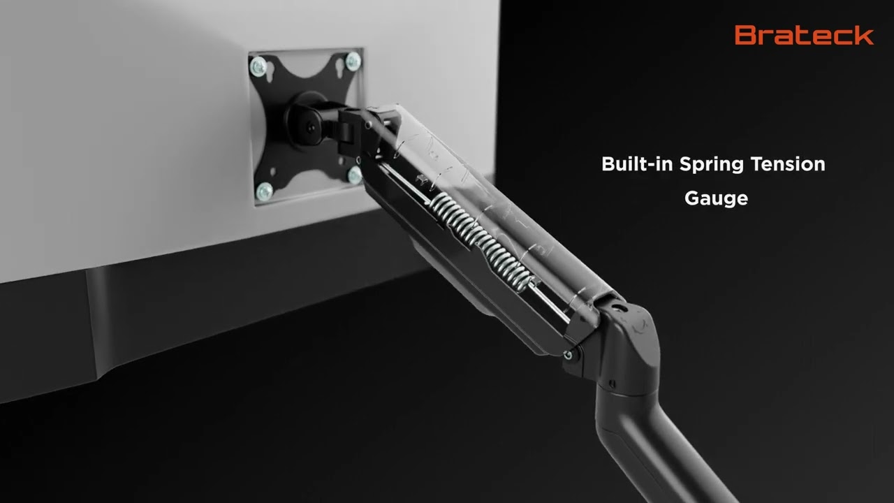 Držák monitoru Brateck LDA32-112E jedno rameno mechanická pružina nástěnný