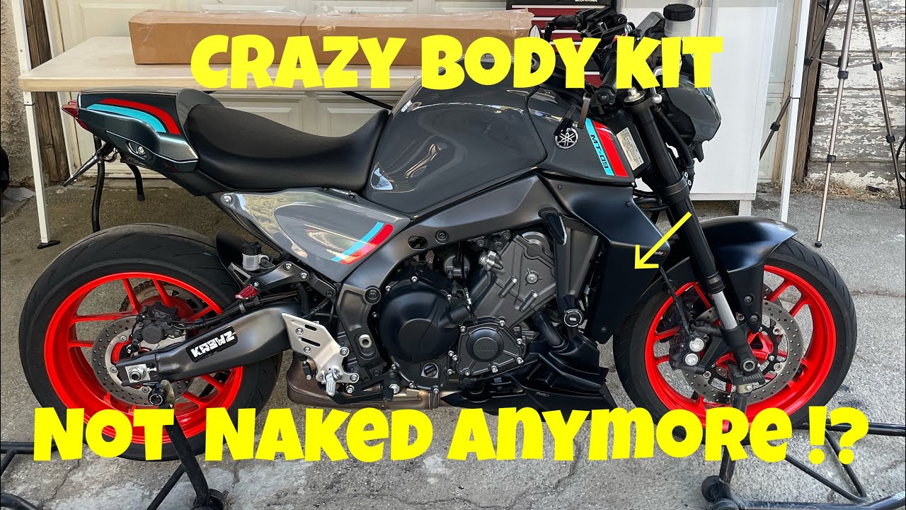 Adding puig down force wings to my MT09